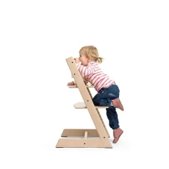 Pack chaise haute tripp trapp chêne + baby set + tablette naturel