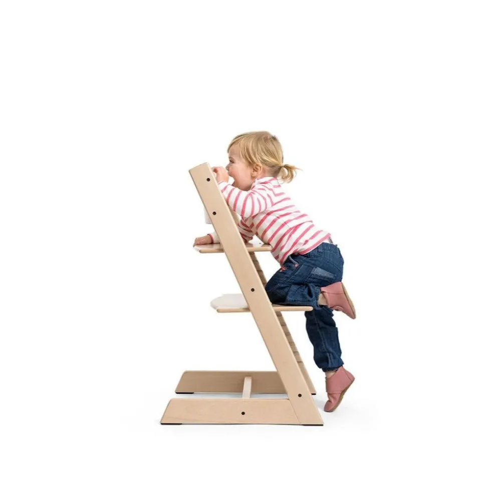 Pack chaise haute tripp trapp chêne + baby set + tablette naturel