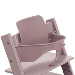 Pack chaise haute tripp trapp avec son baby set et sa tablette mauve