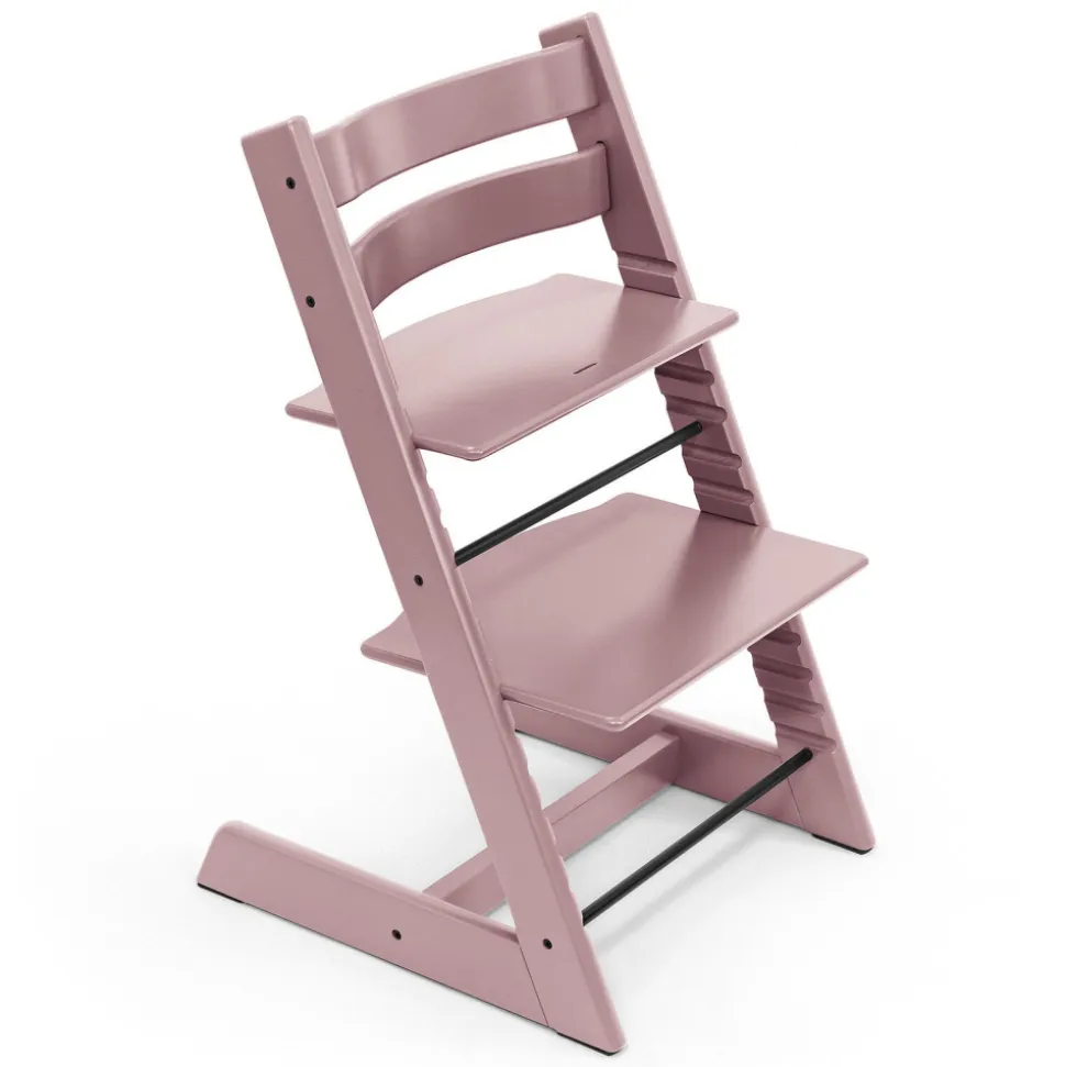 Pack chaise haute tripp trapp avec son baby set et sa tablette mauve