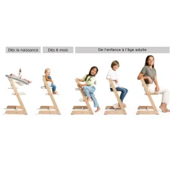 Pack chaise haute tripp trapp vert glacier et son baby set