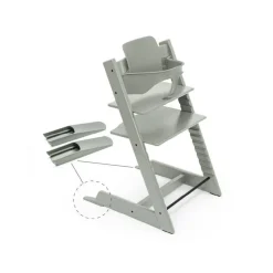 Pack chaise haute tripp trapp vert glacier et son baby set