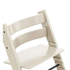 Pack chaise haute tripp trapp hêtre vanilla white + newborn set gris