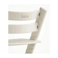 Pack chaise haute tripp trapp hêtre vanilla white + newborn set gris