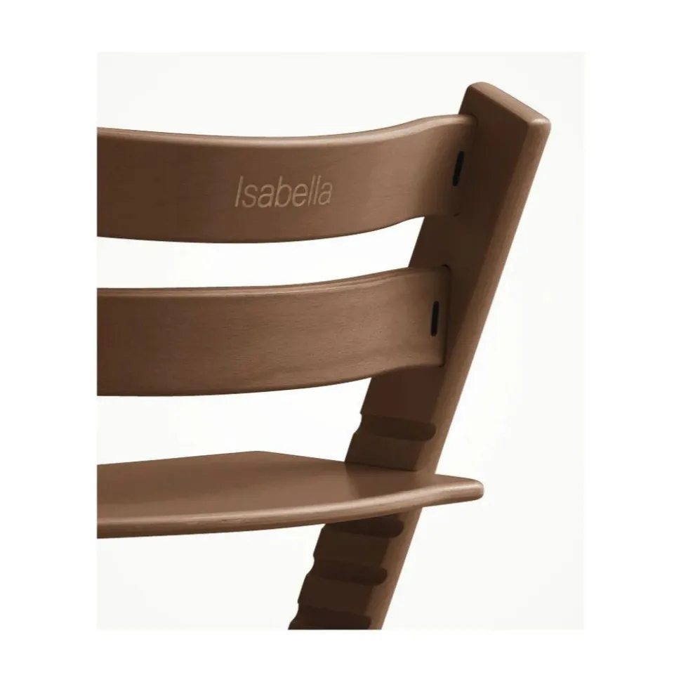Pack chaise haute tripp trapp hêtre warm brown + newborn set gris