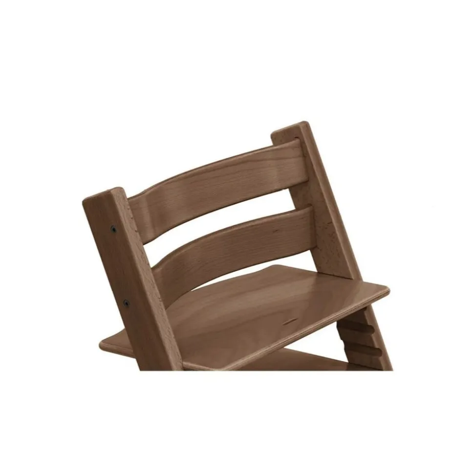 Pack chaise haute tripp trapp hêtre warm brown + newborn set gris