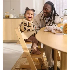 Pack chaise haute tripp trapp avec son baby set et sa tablette blanc