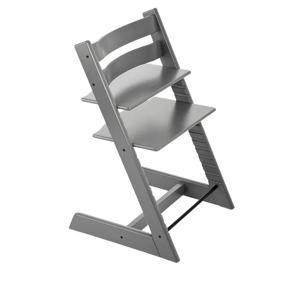 Pack chaise haute tripp trapp et son baby set gris tempête