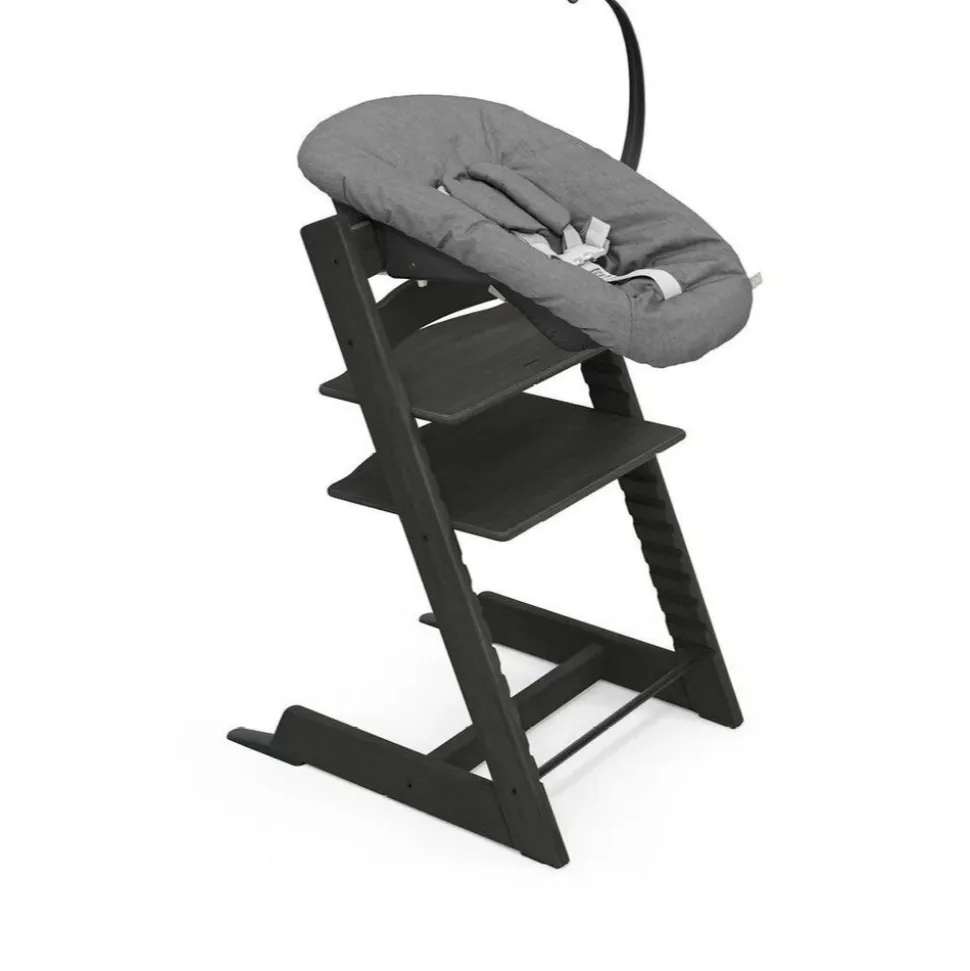 Pack chaise haute tripp trapp avec son newborn set et son baby set black