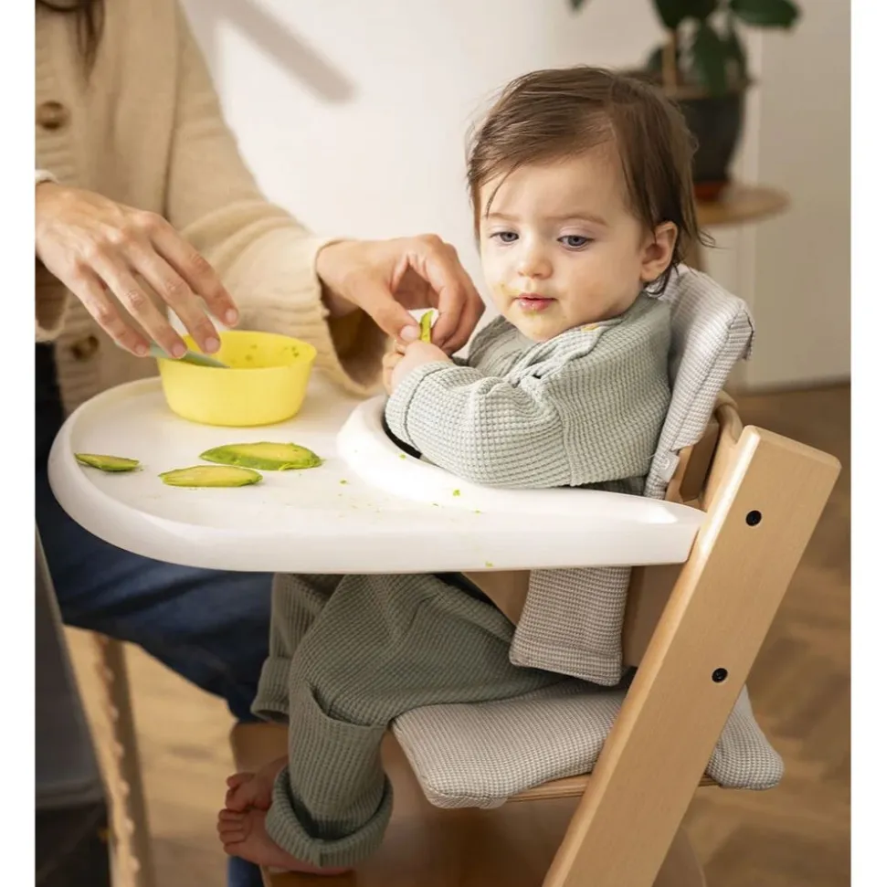 Pack chaise haute tripp trapp avec son baby set et sa tablette noir