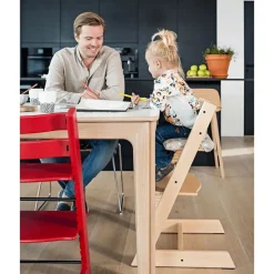 Pack chaise haute tripp trapp avec son baby set et sa tablette noir