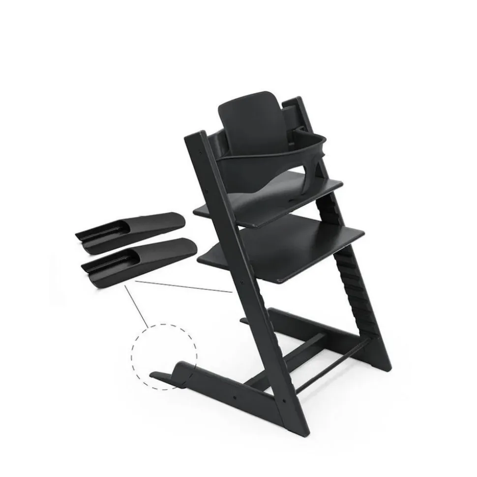 Pack chaise haute tripp trapp et son baby set noir