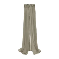 Pack ciel de lit vintage 155 cm olive + flèche de lit blanche