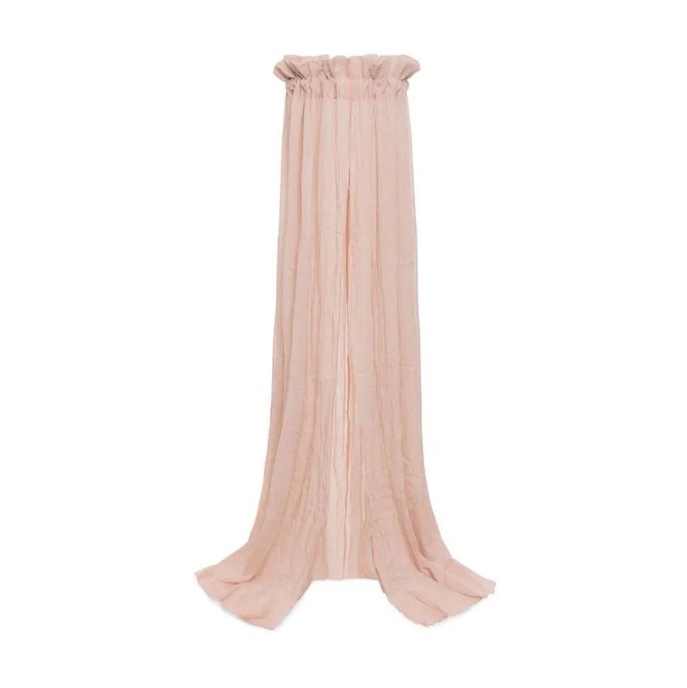 Pack ciel de lit vintage 155 cm wild rose + flèche de lit blanche