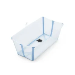 Pack complet baignoire flexi bath ocean blue + support + transat nouveau-né
