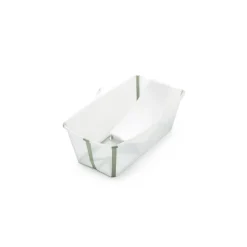 Pack complet baignoire flexi bath vert + support + transat nouveau-né