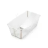 Pack complet baignoire flexi bath sandy beige + support + transat nouveau-né