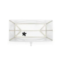 Pack complet baignoire flexi bath sandy beige + support + transat nouveau-né