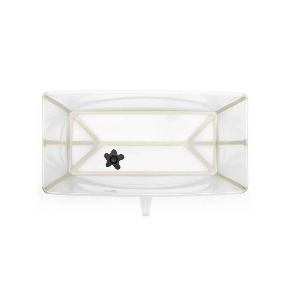 Pack complet baignoire flexi bath sandy beige + support + transat nouveau-né