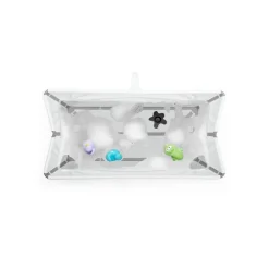 Pack complet baignoire flexi bath blanche + support + transat nouveau-né