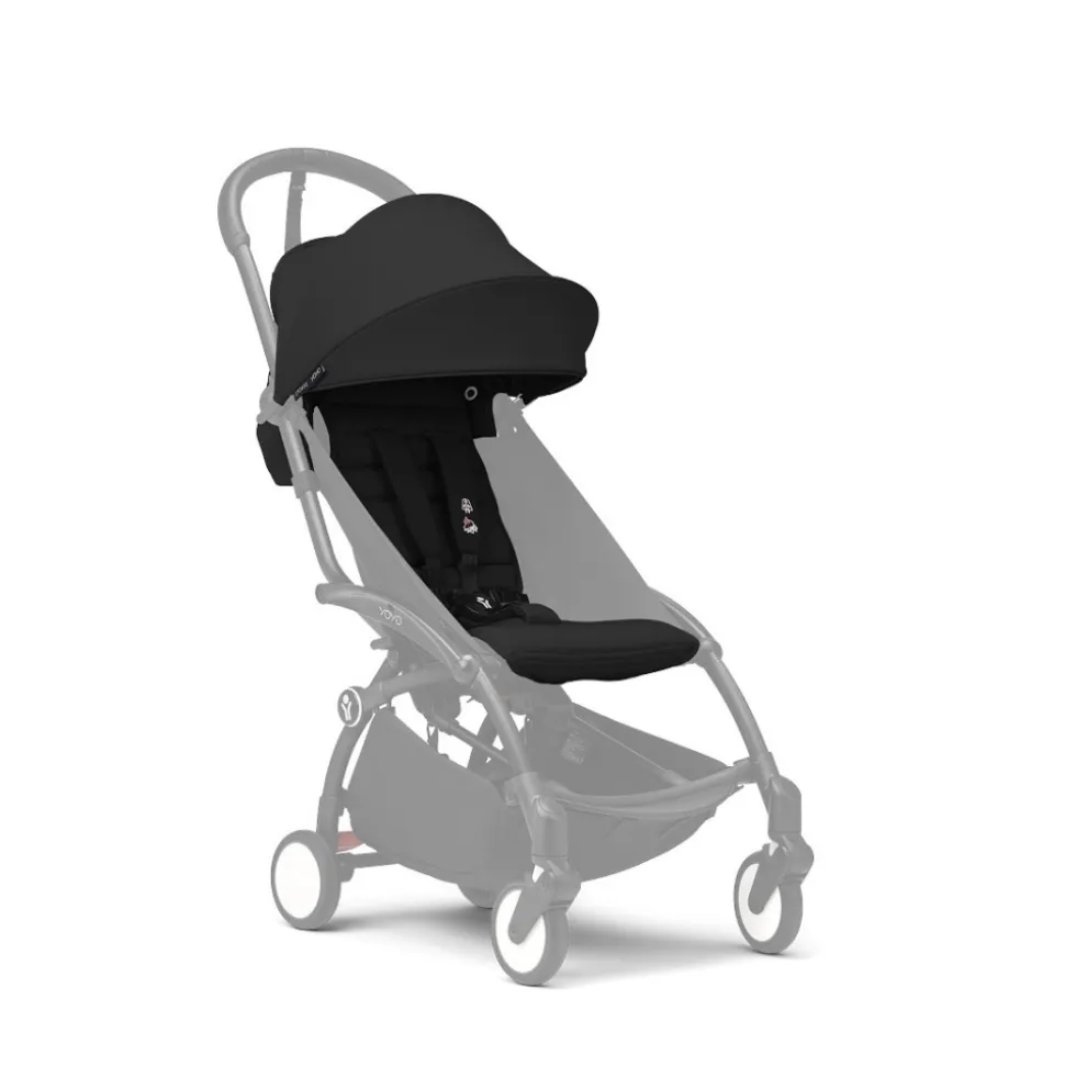 Pack couleur 6+ assise pour poussette yoyo 3 noir