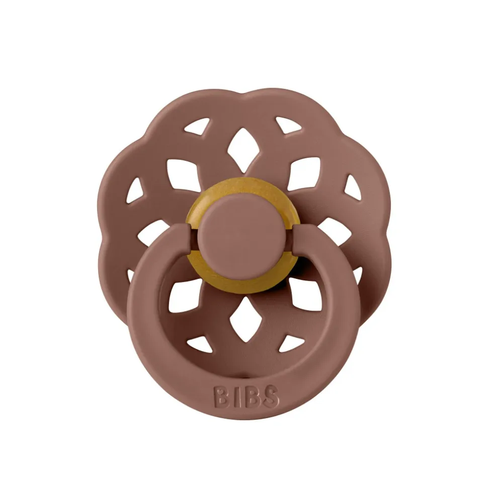 Pack de 2 sucettes bohème caoutchouc 0-6 mois peach et woodchuck