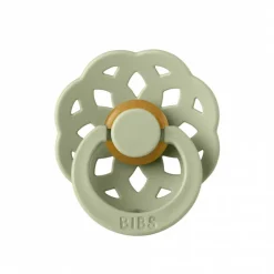 Pack de 2 sucettes bohème caoutchouc 0-6 mois ivory et sage