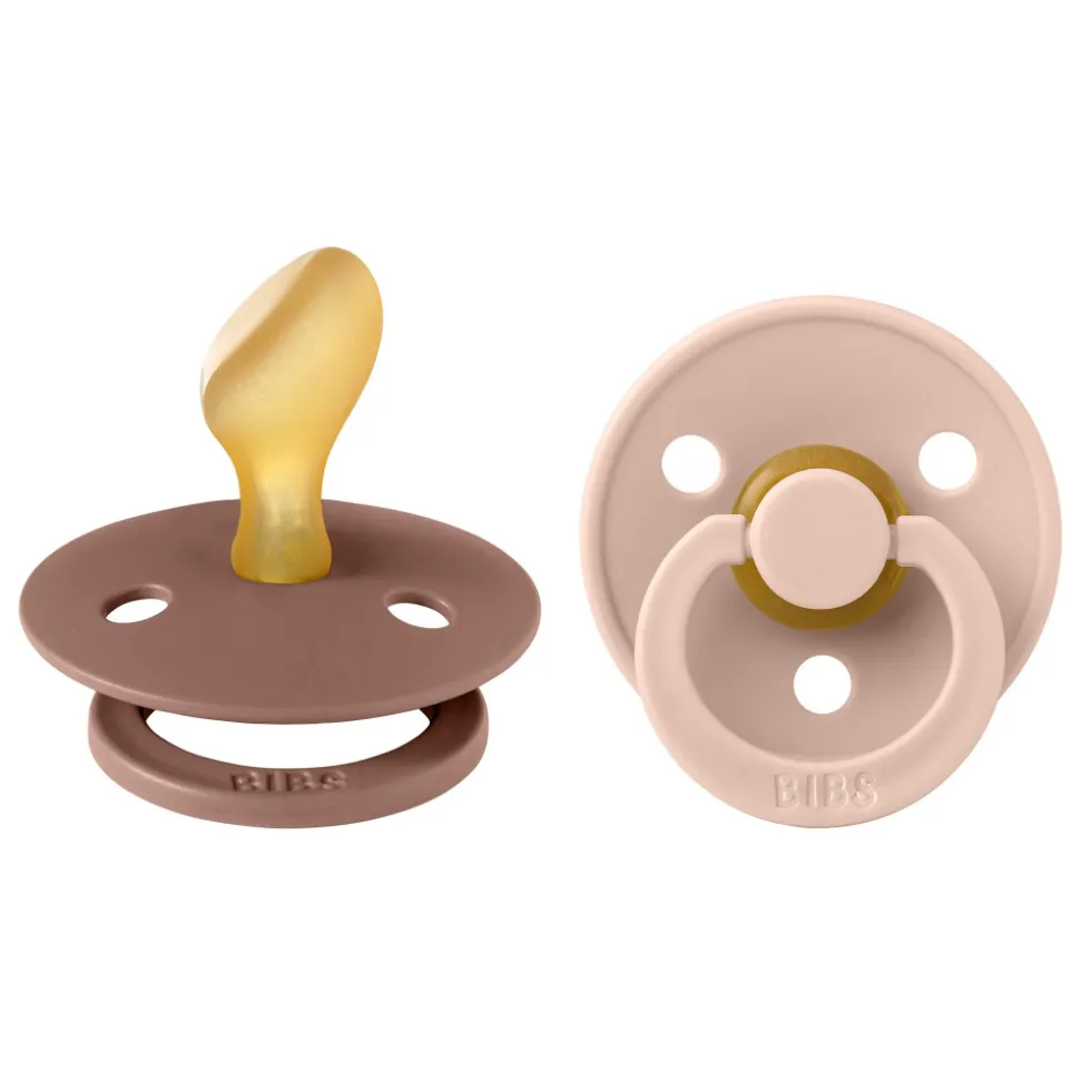 Pack de 2 sucettes colour caoutchouc anatomique 6 mois+ woodchuck et blush