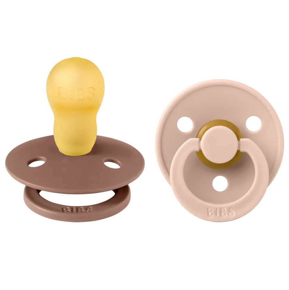 Pack de 2 sucettes colour caoutchouc 18 mois+ woodchuck et blush