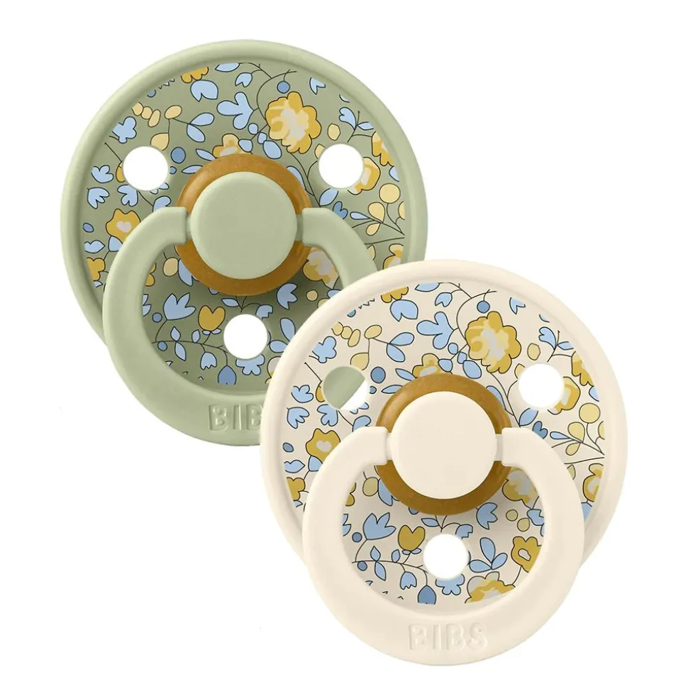 Pack de 2 sucettes colour liberty 0-6 mois beige et vert