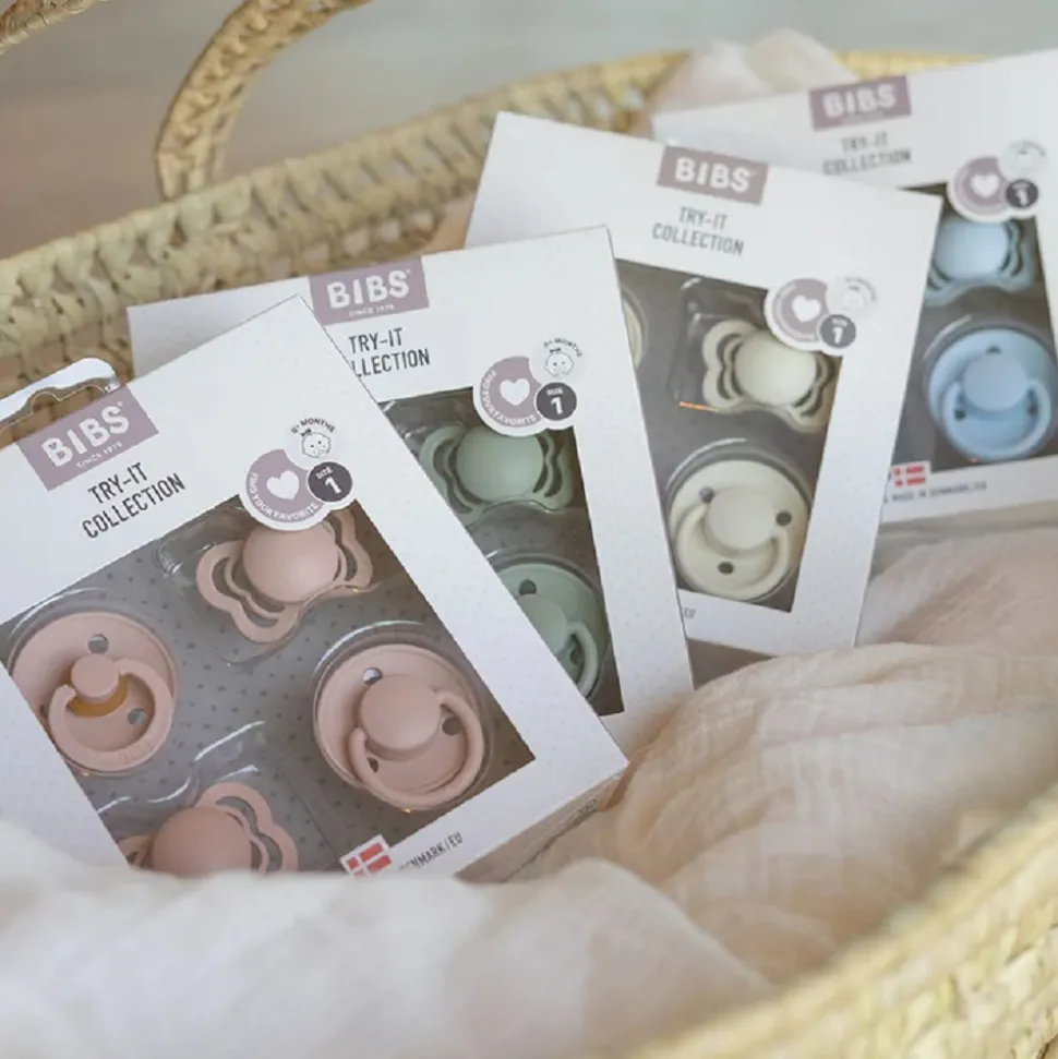 Pack de 4 sucettes try-it ivory