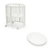Pack duo berceau sleepi + matelas - blanc