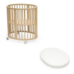 Pack duo berceau sleepi + matelas - naturel