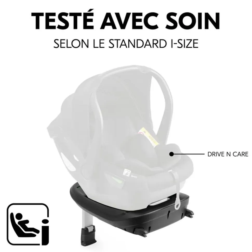 Pack duo poussette compacte travel n care olive + siège auto drive n care avec adaptateurs & base drive n care