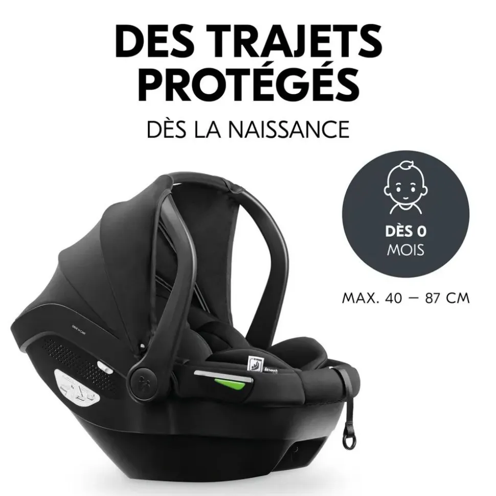 Pack duo poussette compacte travel n care olive + siège auto drive n care avec adaptateurs & base drive n care
