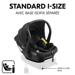 Pack duo poussette double atlantic jumeaux grey+ 1 siège auto drive n care avec adaptateurs