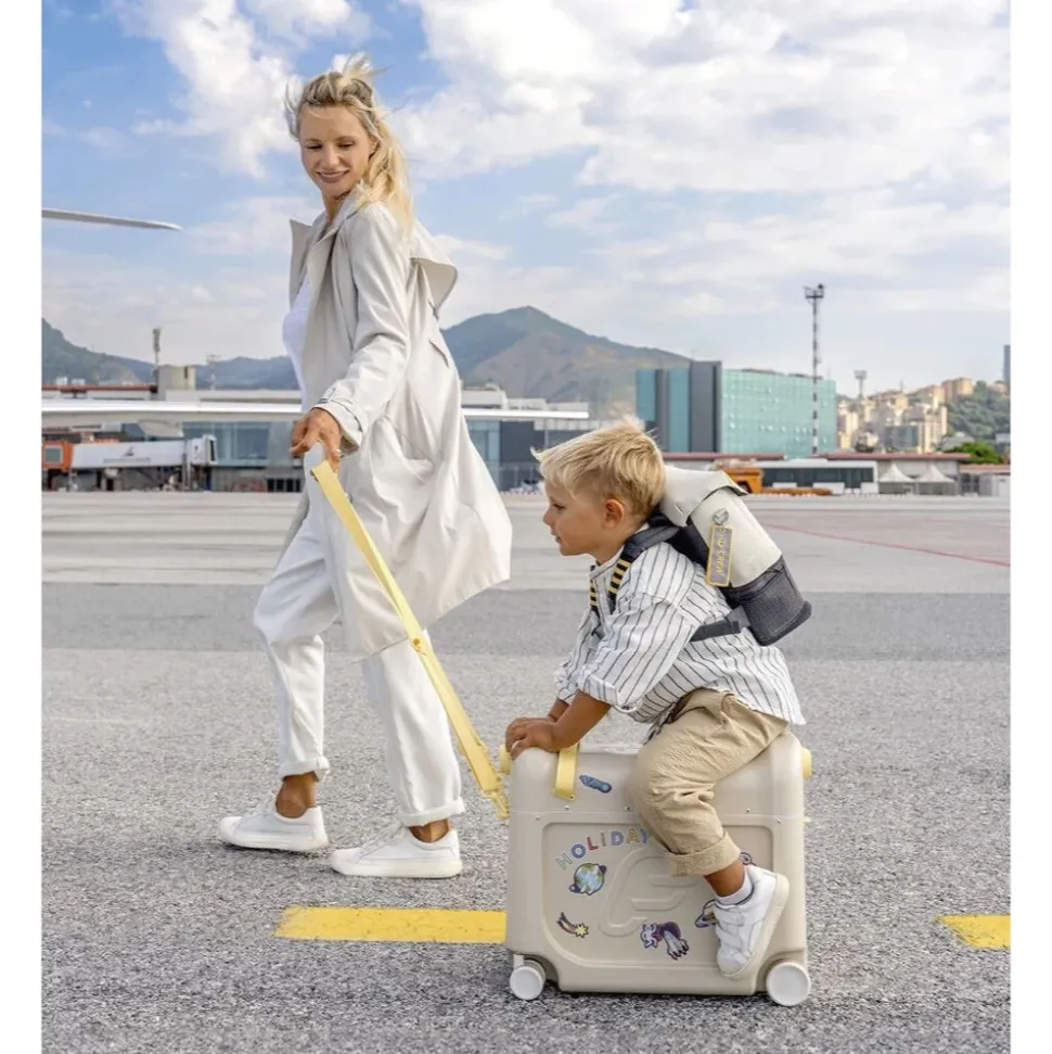 Pack jetkids sac à dos enfant + valise bedbox 2.0 moonglow white