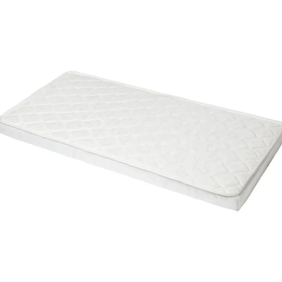 Pack matelas bébé climatisé + alèse blanc + drap housse blanc - 60 x 120 cm