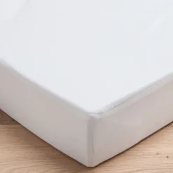 Pack matelas bébé climatisé + alèse blanc + drap housse blanc - 70 x 140 cm