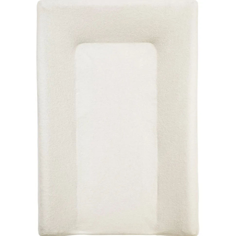Pack matelas à langer uni luxe + 2 housses écrue et taupe