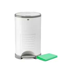 Pack poubelle à couches blanche 16l + 4 recharges anti-odeurs