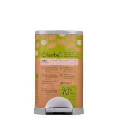 Pack poubelle à couches 9l blanche + 4 recharges anti-odeurs