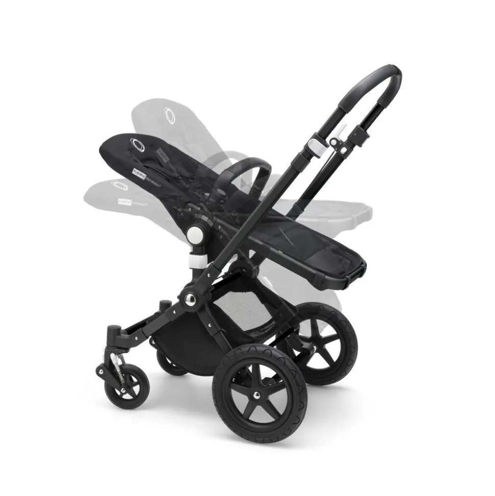 Pack poussette duo caméléon3 plus complète noir gris chiné
