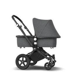 Pack poussette duo caméléon3 plus complète noir gris chiné