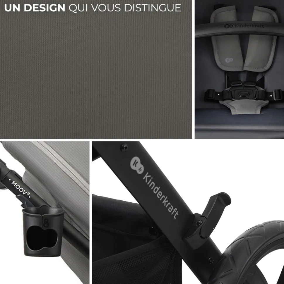 Pack poussette moov2 air 3 en 1 light grey