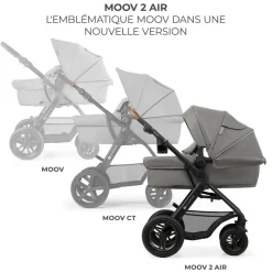 Pack poussette moov2 air 3 en 1 light grey