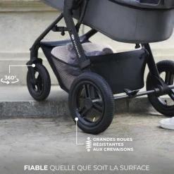Pack poussette moov2 air 3 en 1 moonlight grey