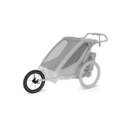 Pack remorque vélo chariot cross 2 places dark slate + kit jogging