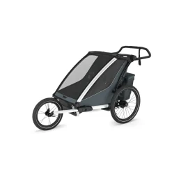 Pack remorque vélo chariot cross 2 dark slate + assise pour nouveau-né infant sling + kit jogging