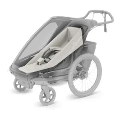 Pack remorque vélo chariot cross 1 dark slate + assise pour nouveau-né infant sling + kit jogging